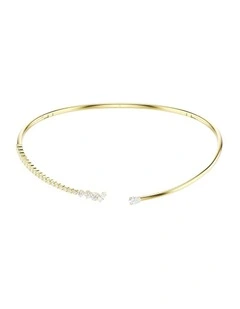 Mesmera choker Mixed cuts 18K gold finish in White