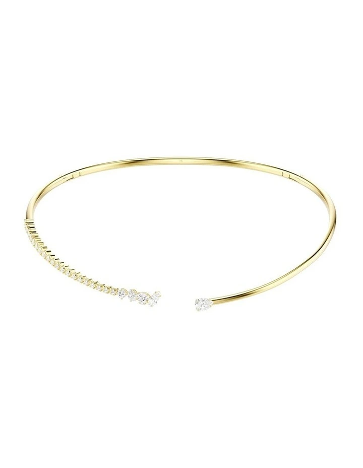 Mesmera choker Mixed cuts 18K gold finish in White image 1