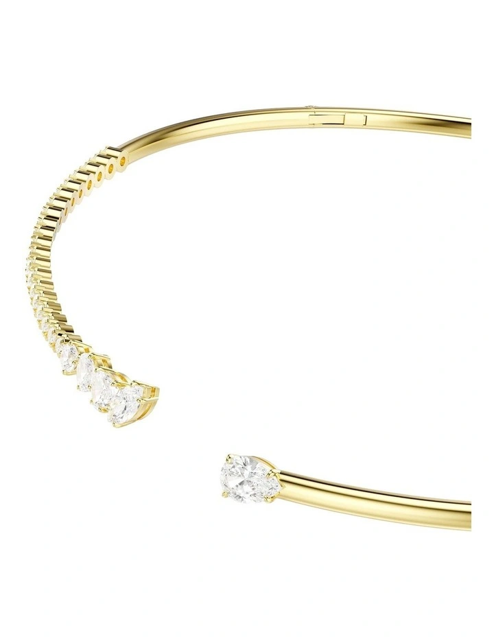 Mesmera choker Mixed cuts 18K gold finish in White image 2