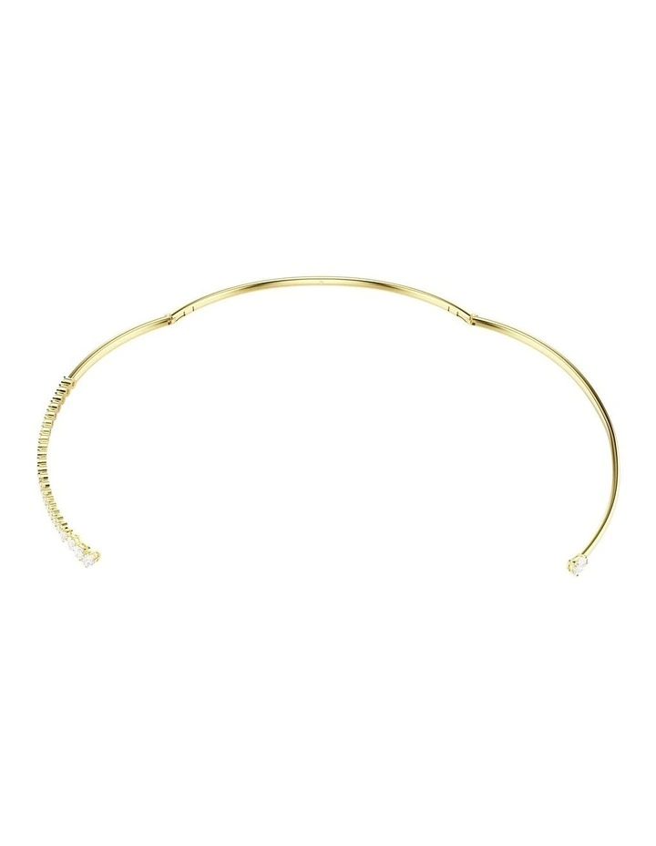 Mesmera choker Mixed cuts 18K gold finish in White image 3