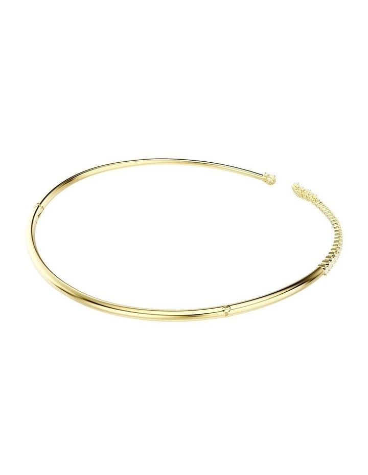 Mesmera choker Mixed cuts 18K gold finish in White image 4