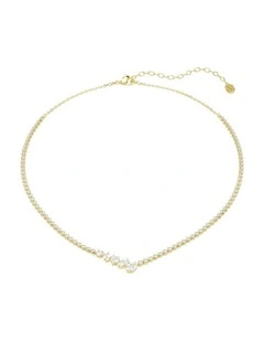 Mesmera necklace Mixed cuts 18K gold finish in White