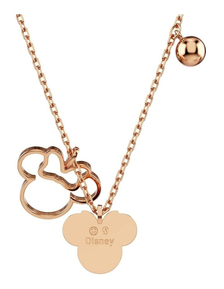 Mickey & Minnie pendant 18K rose gold finish in Multicoloured image 5