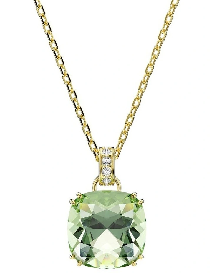 Millenia pendant Cushion cut 18K gold finish in Green image 1