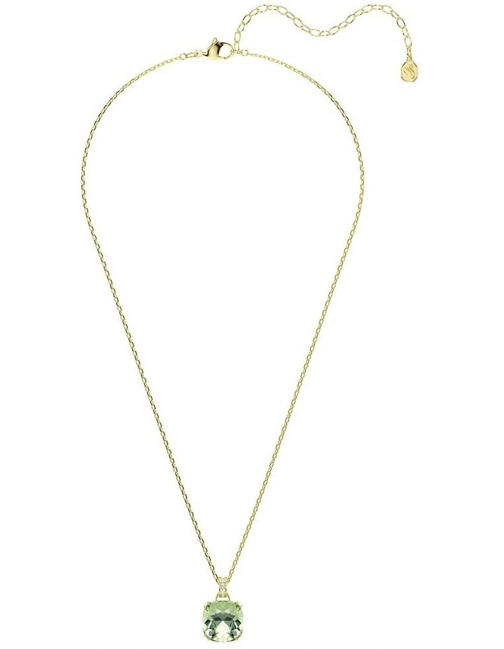 Millenia pendant Cushion cut 18K gold finish in Green image 2