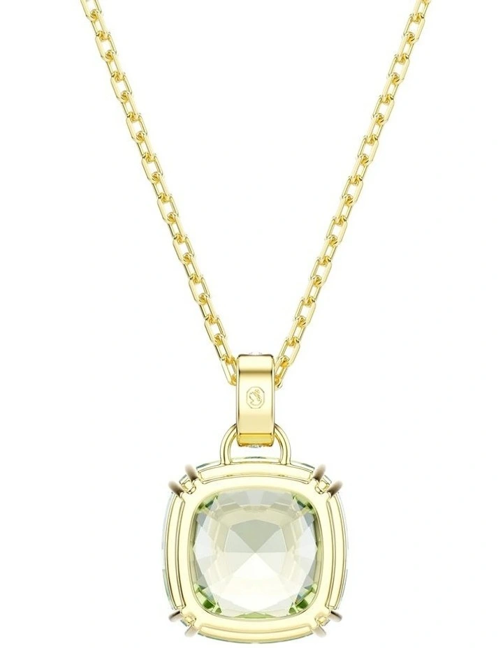 Millenia pendant Cushion cut 18K gold finish in Green image 5