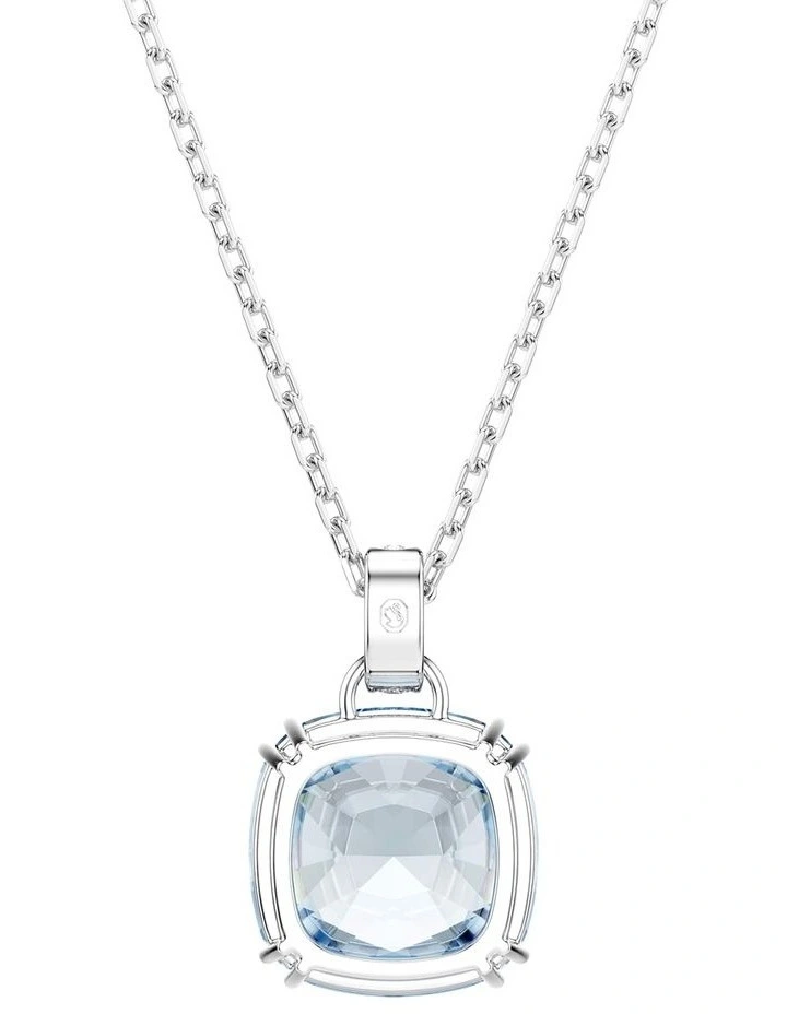 Millenia pendant Cushion cut Rhodium plated in Blue image 5