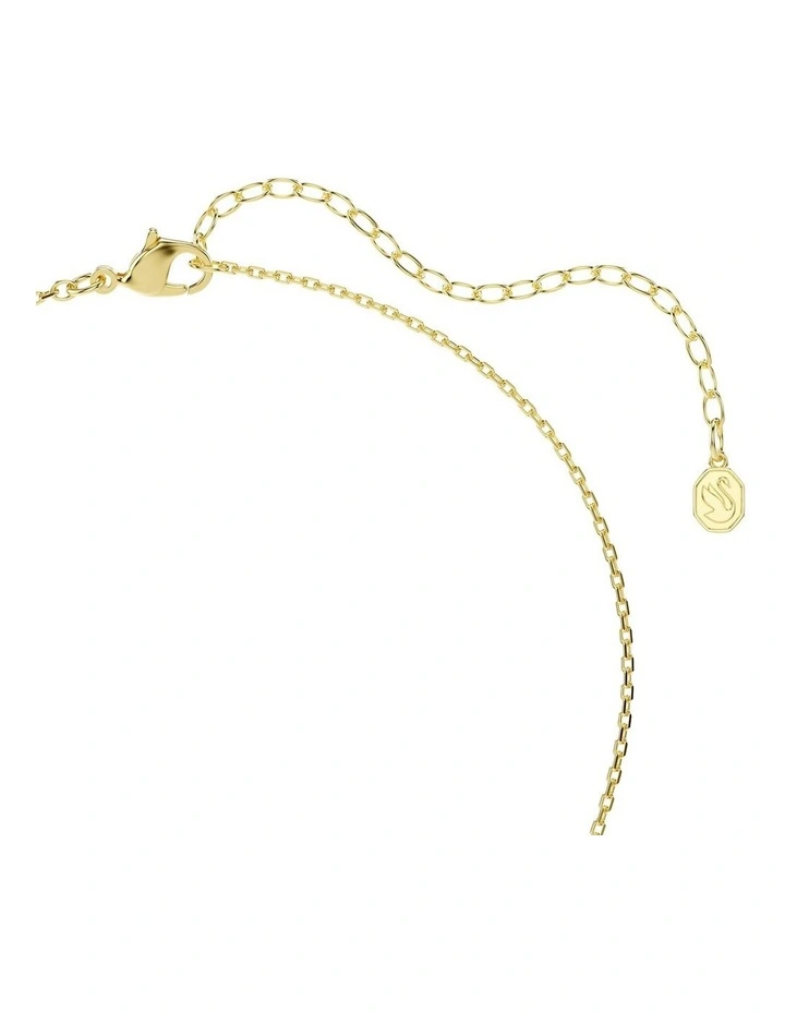 Chroma pendant Pear cut 18K gold finish in Blue image 4