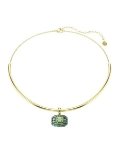 Sublima choker Octagon cut 18K gold finish in Green