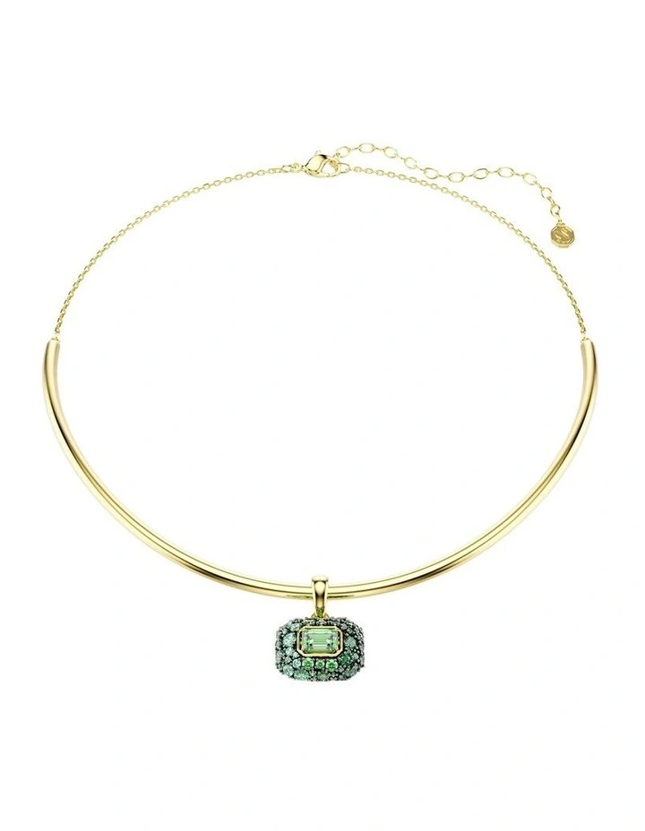 Sublima choker Octagon cut 18K gold finish in Green image 1
