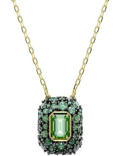 Sublima pendant Octagon cut 18K gold finish in Green