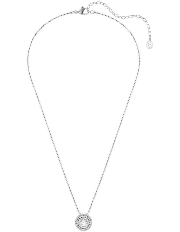 Sublima pendant Round cut Rhodium plated in White image 2