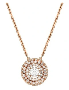 Sublima pendant Round cut 18K rose gold finish in White