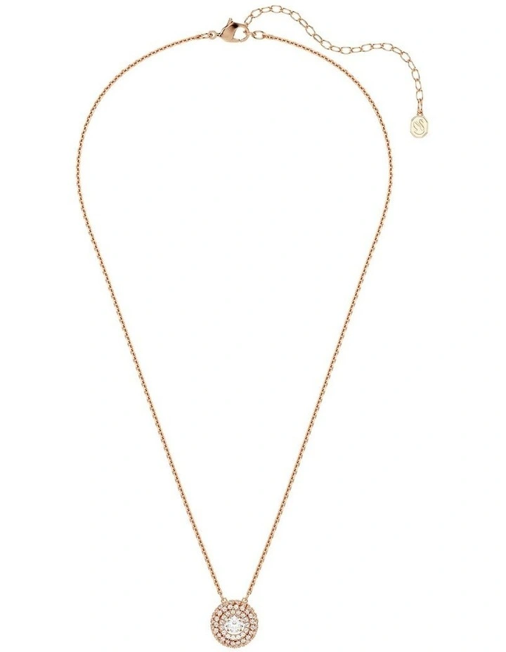 Sublima pendant Round cut 18K rose gold finish in White image 2