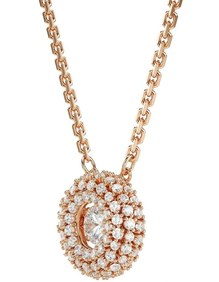 Sublima pendant Round cut 18K rose gold finish in White image 3
