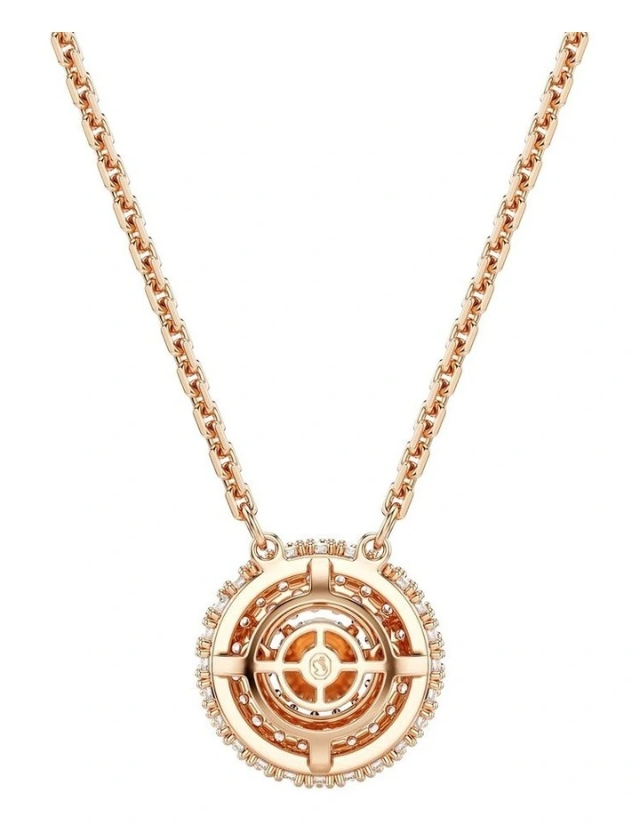 Sublima pendant Round cut 18K rose gold finish in White image 5