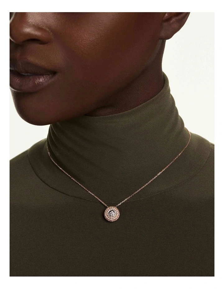 Sublima pendant Round cut 18K rose gold finish in White image 6