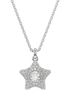 Sublima pendant Round cut Star Rhodium plated in White