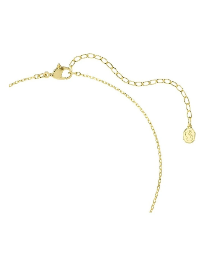 Swan pendant Mixed cuts Swan 18K gold finish in White image 4