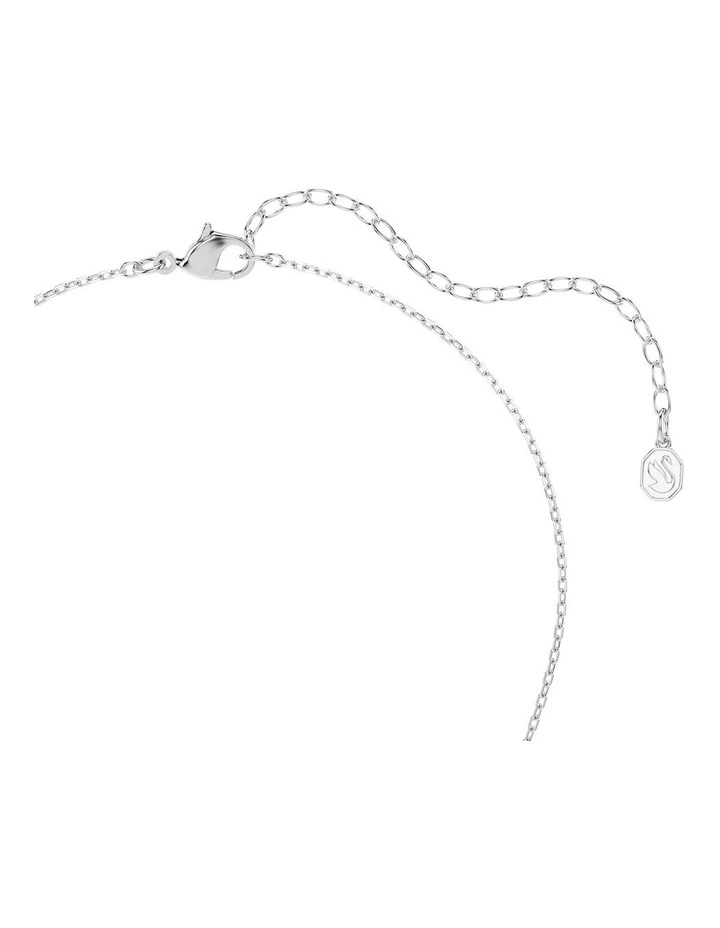 Swan pendant Mixed cuts Swan Rhodium plated in White image 4