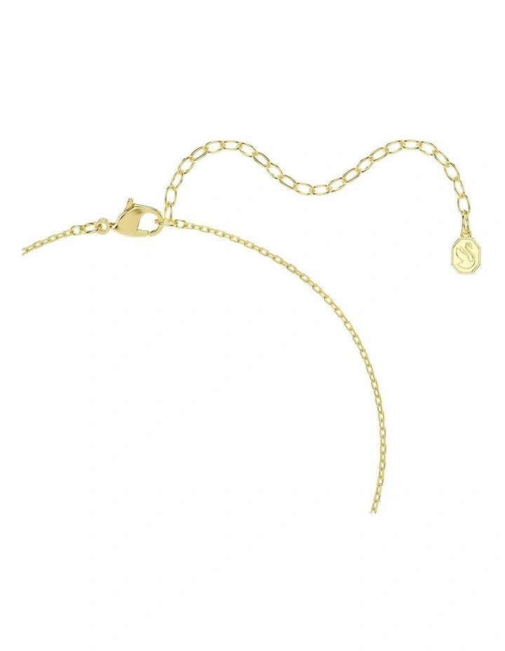 Una Angelic pendant Cushion cut 18K gold finish in White image 4