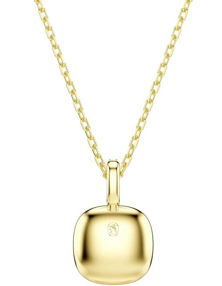 Una Angelic pendant Cushion cut 18K gold finish in White image 5