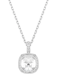 Una Angelic pendant Cushion cut Rhodium plated in White