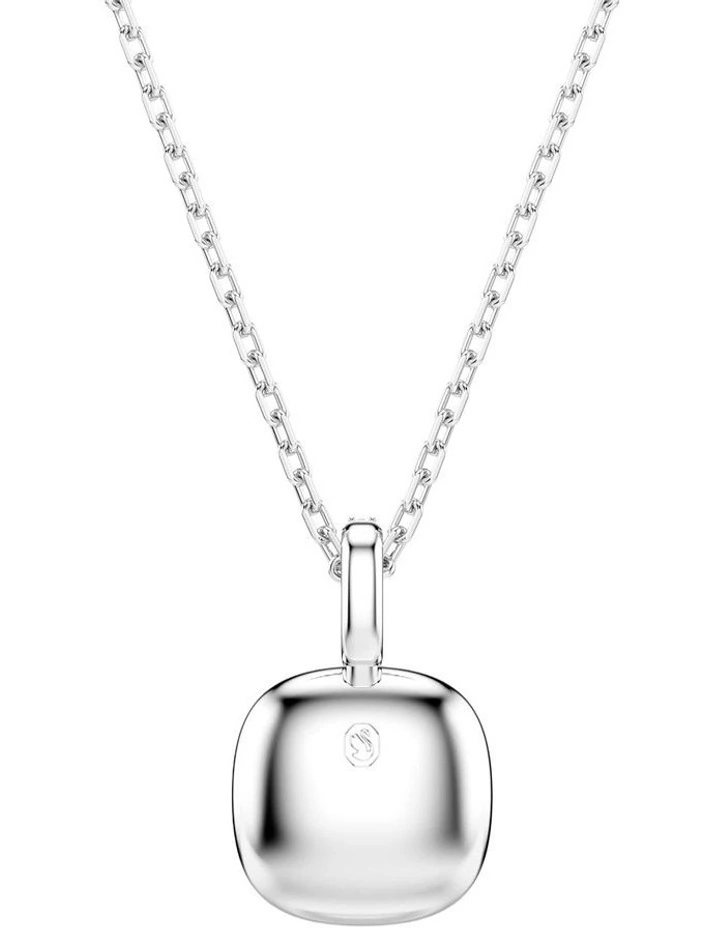 Una Angelic pendant Cushion cut Rhodium plated in White image 5