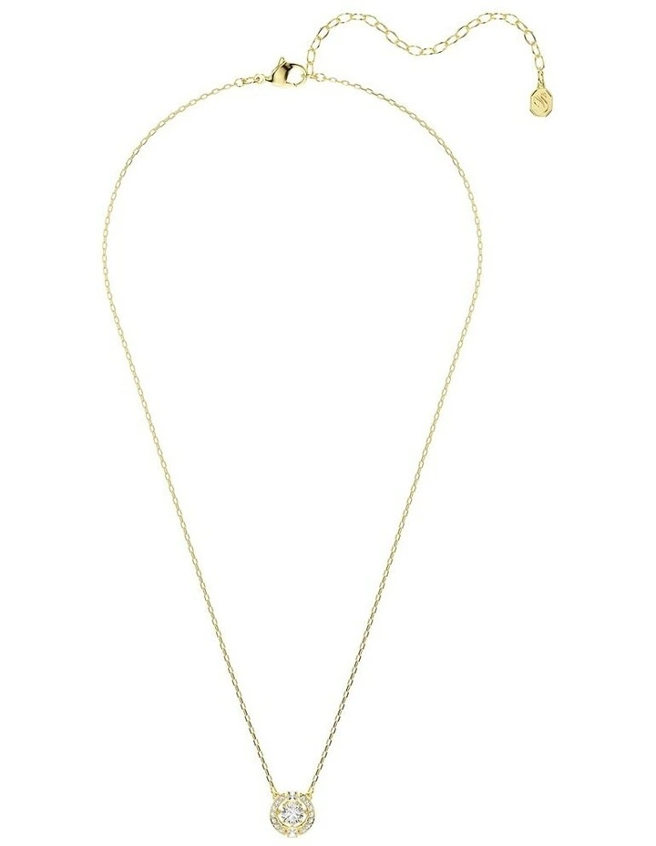 Una Angelic pendant Mixed cuts 18K gold finish in White image 2