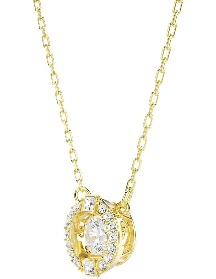 Una Angelic pendant Mixed cuts 18K gold finish in White image 3