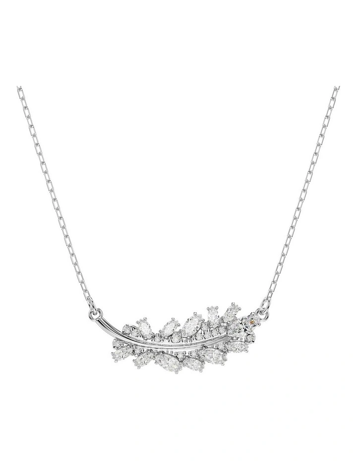 Vienna pendant Mixed cuts Feather Rhodium plated in White image 1
