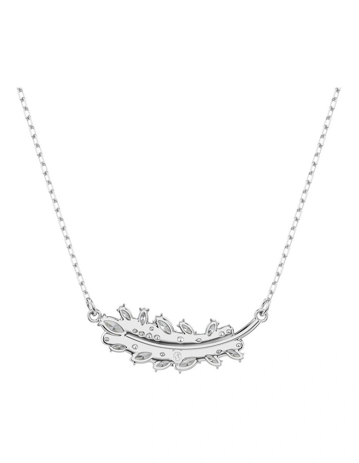 Vienna pendant Mixed cuts Feather Rhodium plated in White image 5