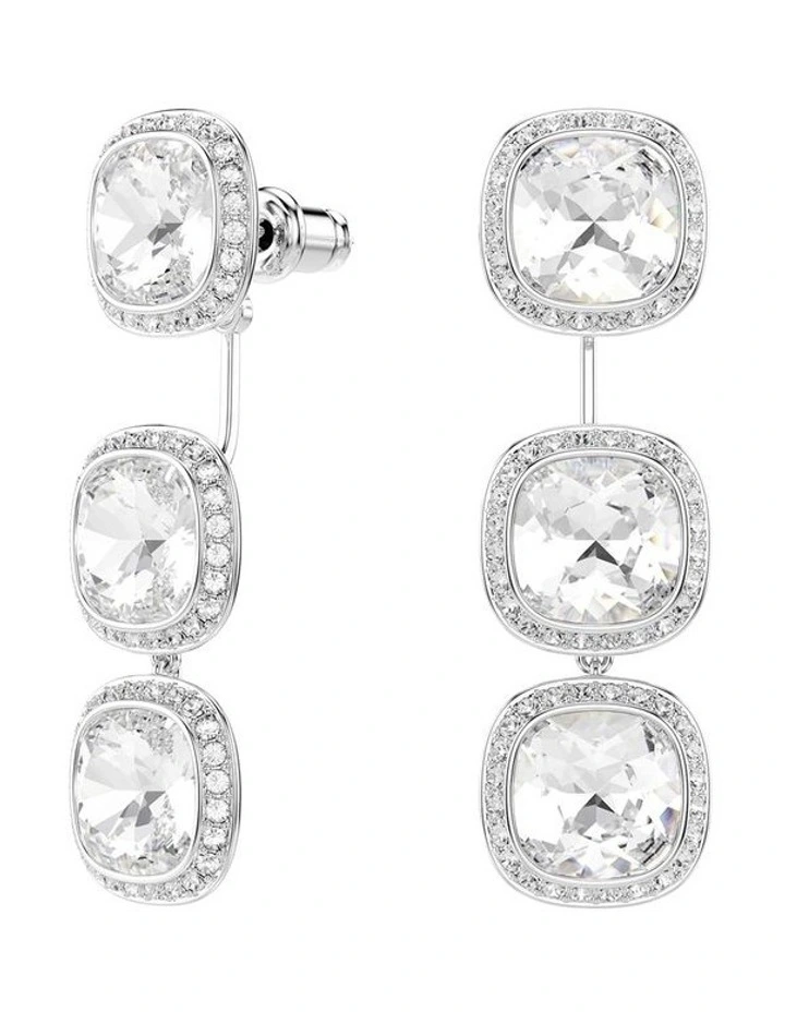 Una Angelic earrings Cushion cut Rhodium plated in White image 1