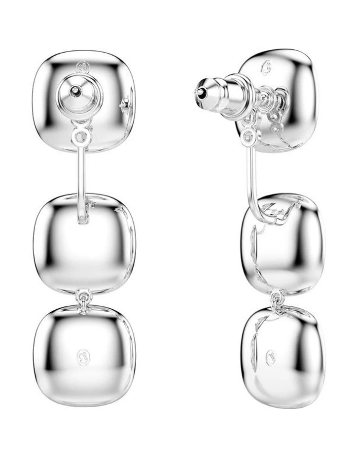 Una Angelic earrings Cushion cut Rhodium plated in White image 4