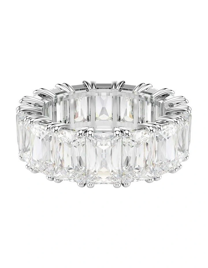 Matrix Vittore ring Baguette cut Rhodium plated in White image 1