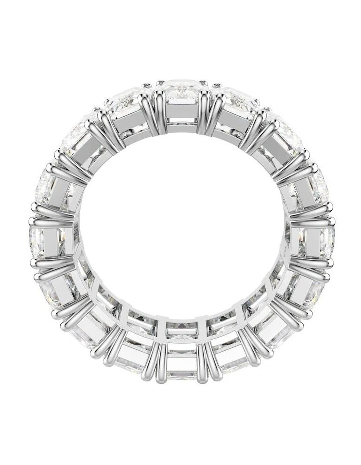 Matrix Vittore ring Baguette cut Rhodium plated in White image 4