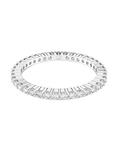 Matrix Vittore ring Round cut Silver-tone finish in White