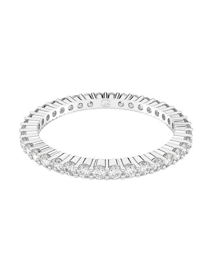 Matrix Vittore ring Round cut Silver-tone finish in White image 1