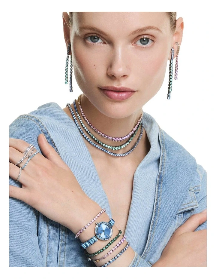 Matrix Vittore ring Round cut Silver-tone finish in White image 5