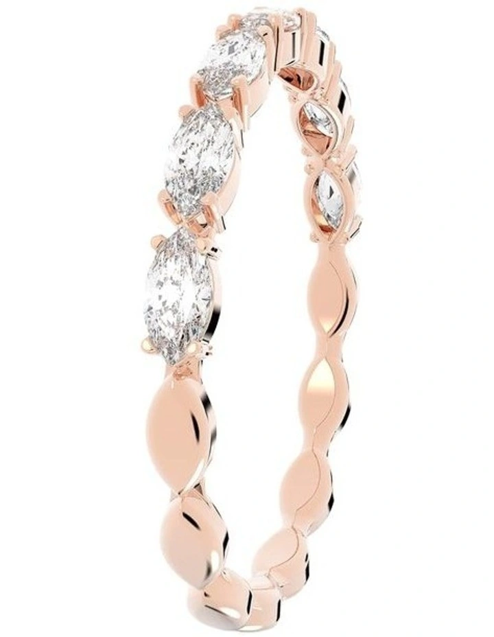 Matrix Vittore ring Marquise cut 18K rose gold finish in White image 3