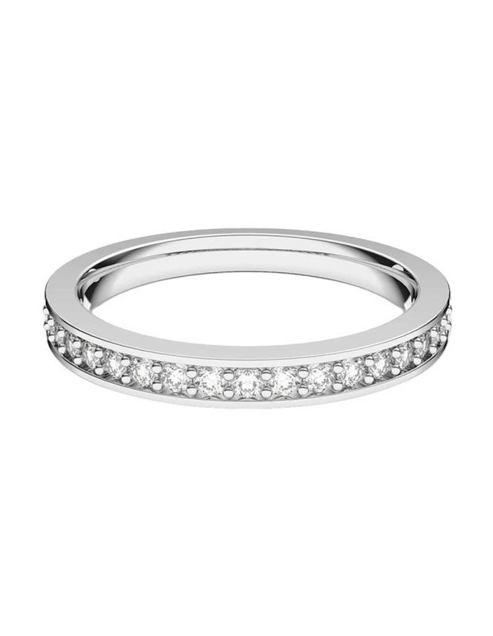 Matrix ring Rhodium plated in White image 1