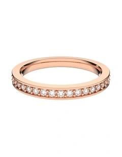 Matrix ring 18K rose gold finish in White