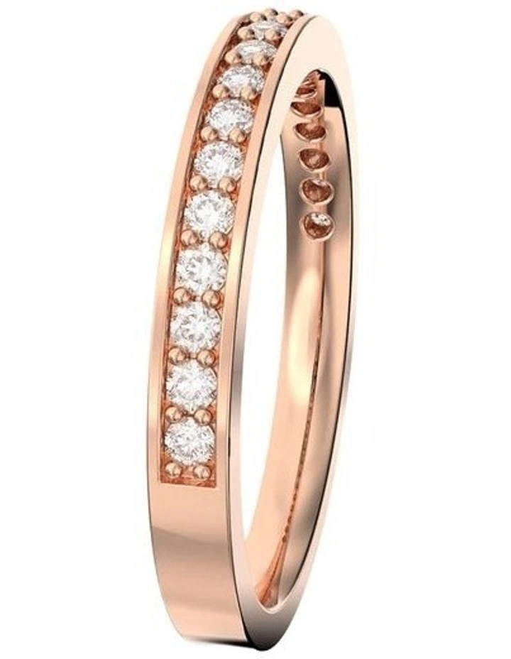 Matrix ring 18K rose gold finish in White image 3