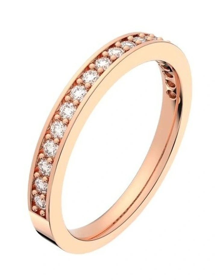 Matrix ring 18K rose gold finish in White image 2