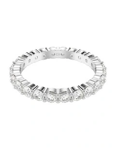 Matrix Vittore ring Round cut Silver-tone finish in White
