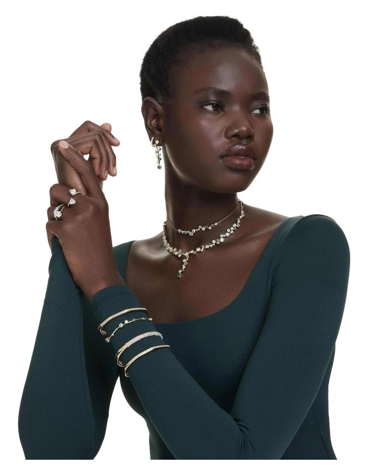 Stilla Attract ring Round cut Silver-tone finish in White image 6