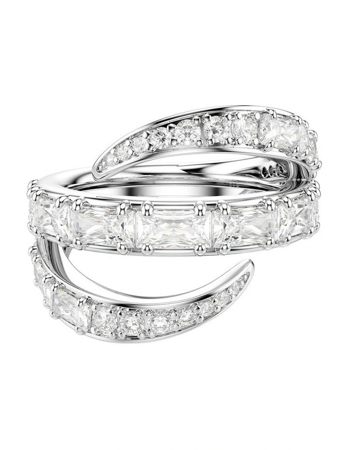 Vienna ring Mixed cuts Swan Rhodium plated in White image 1