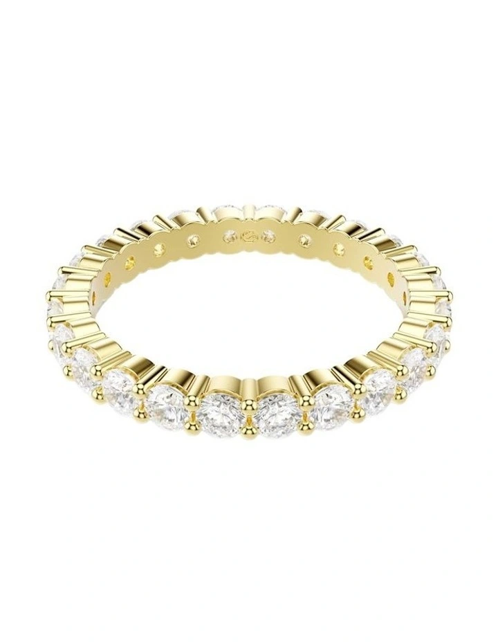 Matrix Vittore band ring Round cut 18K gold finish in White image 1