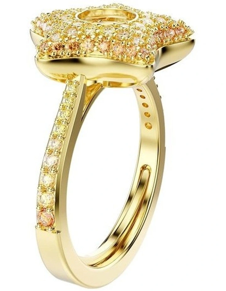 Sublima ring Round cut Star 18K gold finish in Multicoloured image 2