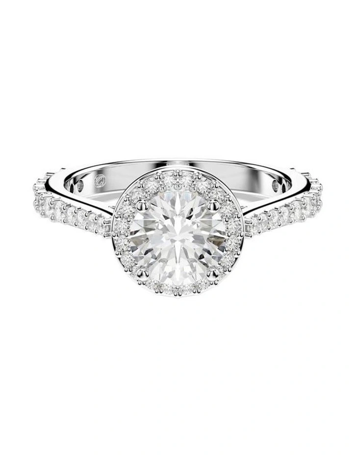 Una Angelic Ring Round Cut in White image 1